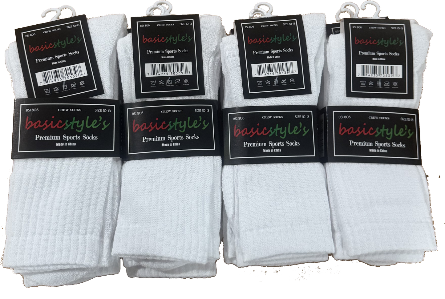 BSI 806 Basicstyle Premium Crew Sports Socks