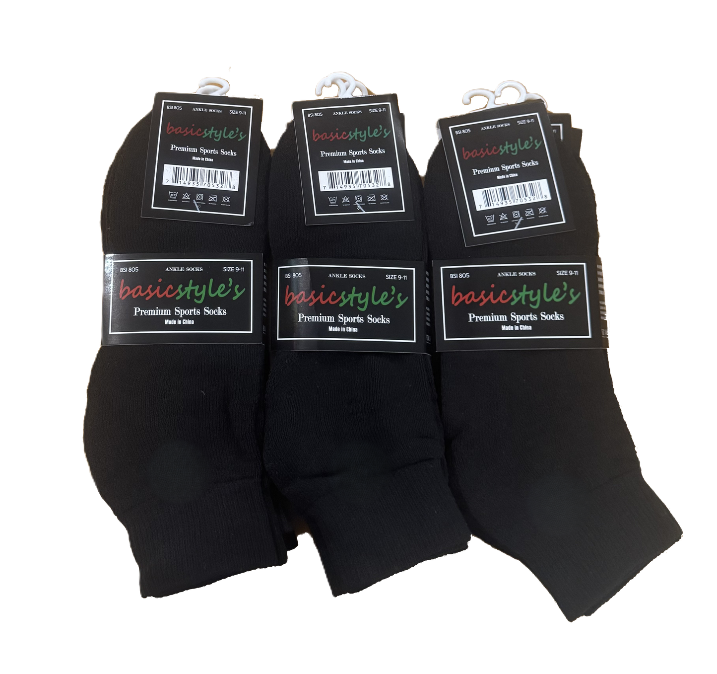 BSI 805 Basicstyle's Premium Ankle Sports Socks