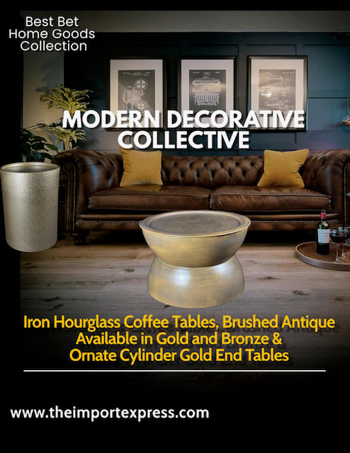 Modern Decorative Collective - Iron Hourglass Coffee Tables