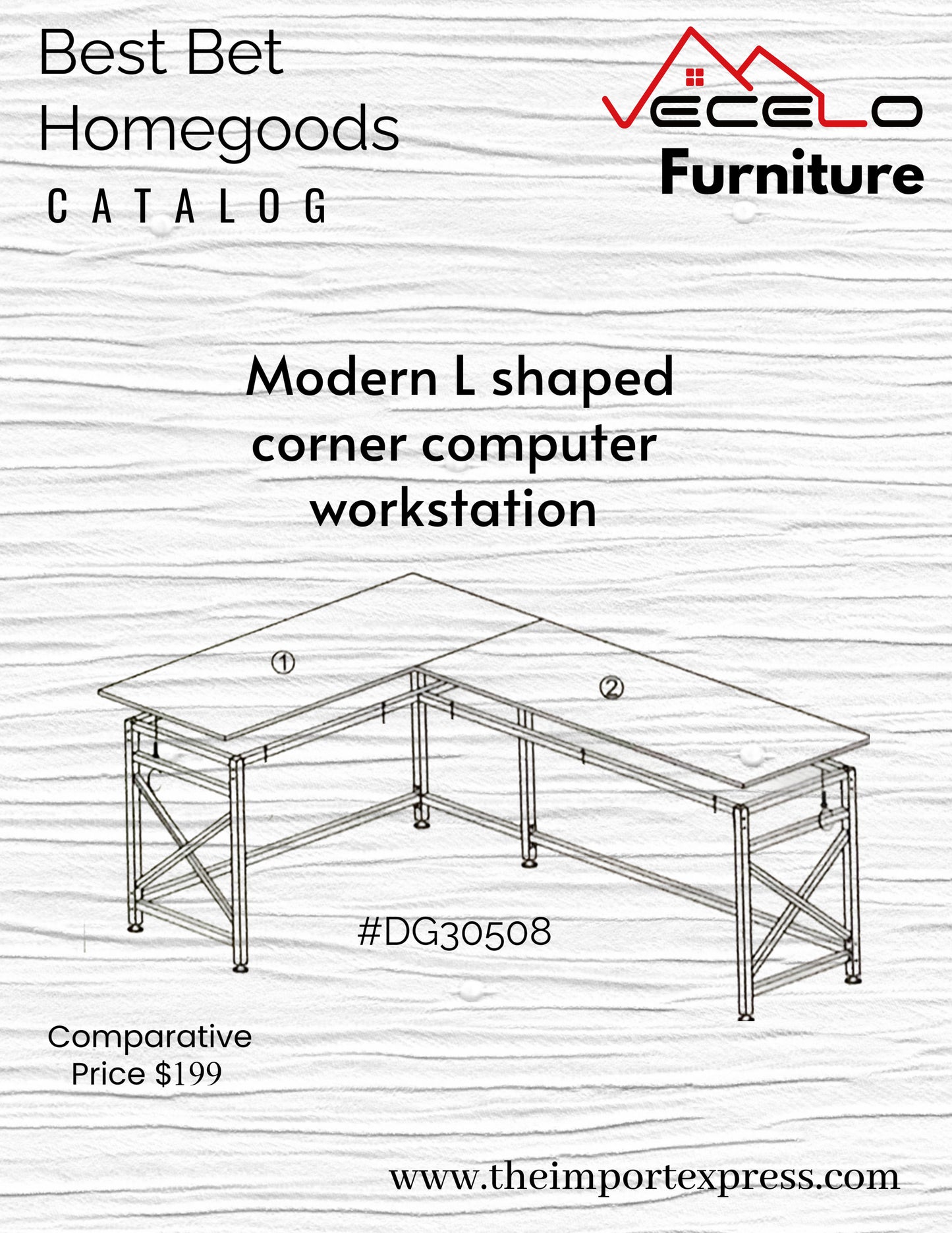 Modern L-Shaped Corner Computer Workstation